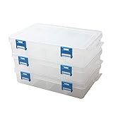 BangQiao 3 Pack Plastic Parts Storage Case and