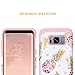 Galaxy S8 Plus Case,Fingic Flower Pineapple Pattern Thin Case Hybrid Hard Back&Soft Silicone Raised Edge Ultra-Thin Shock Absorption Protective Cover for Samsung Galaxy S8+6.2'',Flower Pineapple/Rold