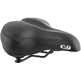 Cloud-9 Cruiser Gel Plus Saddle | Cloud-9 Unisex Cruiser Suspension Bike Seat with Coil &amp; Web Springs