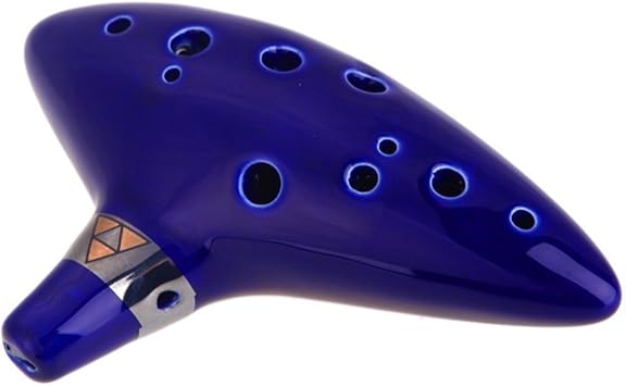 NuoYa005 NUEVO 1X Azul 12 hoyos Ocarina Cer¨¢mica Alto C Legend of Zelda  Zelda Ocarina Flauta: Amazon.es: Electrónica