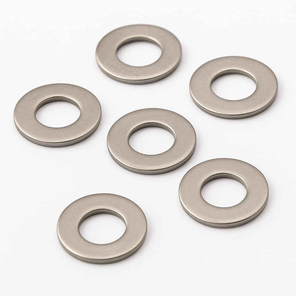 M4 Washers for Screws, M4 x 12 x 1.5mm (Pack of 200) Metal Flat Penny Washers for Bolts - A2 Stainless Steel Plain Round (200pc)