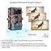 Trail Camera 16MP 1080P No Glow Night Vision, Game Camera with 2.4