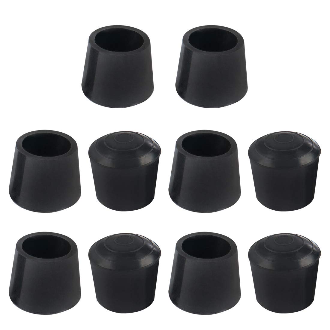 sourcing map 10pcs Chair Leg Tips Caps 19mm 3/4 Inch Rubber Furniture Table Feet Cover Floor Protector Reduce Noise Prevent Scratches
