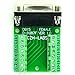 CZH-LABS Slim Right Angle D'sub Header Breakout Board, Terminal Block DSUB Connector Module (DB15 Female)