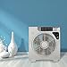 Solar fan Table Fan Auto Cool Solar Powered Fan System Desk fan(12inch Fan blade) with 15W Solar Panel ,Assembly-free and Electric-free Easy for Outdoor,Household or Camping