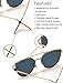 WearMe Pro - Elegant Street Fashion Metal Frame Women Mirror Cat Eye Sunglasses
