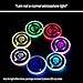 BukNikis Cup Holder Mats LED Cup Coaster with Skull Cup Pad Interior Atmosphere Light-Universal (Pack of 2)