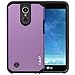 J&D Case Compatible for LG K20 V/ K20 Plus/Harmony/ K10 2017 / V5 / Grace, Heavy Duty Dual Layer Hybrid Shockproof Protective Rugged Bumper, Purple
