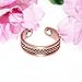 LONGRN-Magnetic Copper Ring Adjustable Size for Arthritis for Men and Women