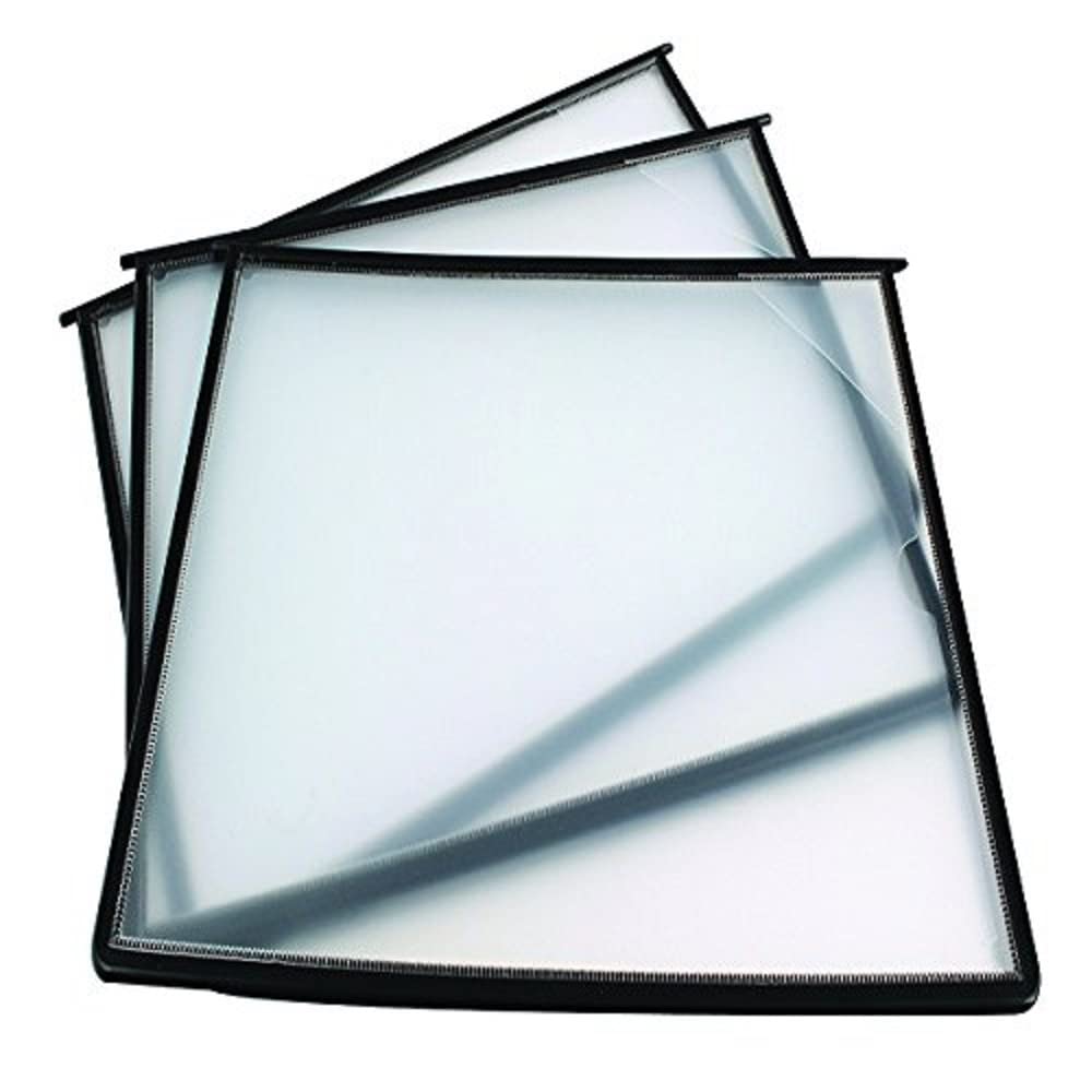 Q-Connect Quick Finder Pockets - Black, Pack of 10