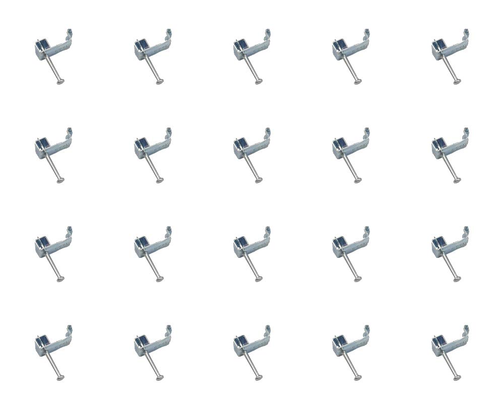 Clip 4 Fire 2.5mm Metal Fire Resistant Steel Cable Clip Compliance to 18th Edition Pack of 20