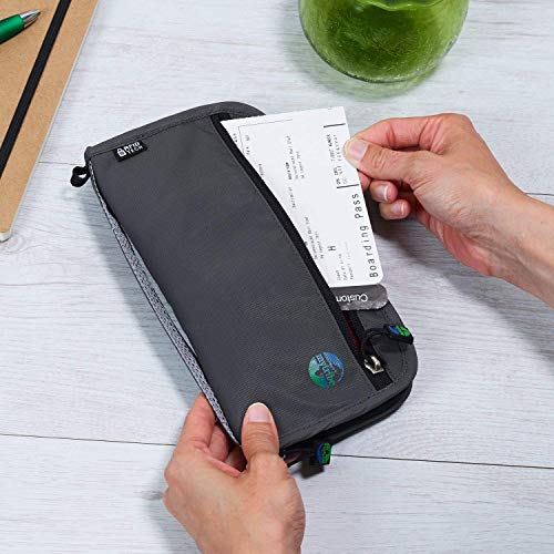 Travel Wallet Organizer For Family Fully Embedded RFID Blocking