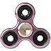 Elongdi Fidget Spinner Aluminum Help Focus Durable EDC Hand Spinner Toy Perfect for Spend Time Relieves Anxiety Fidget ADHD Autism Lessen Boredom, High Speed Up to 5mins (Rose-gold, Round)