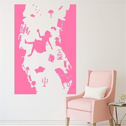 Amazon Com Siehu Alice In Wonderland Wall Sticker Art Vinyl Home