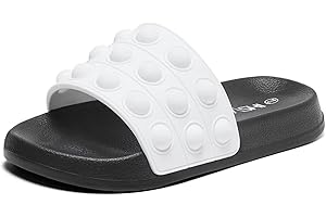 Eashi Pop Slides For Kids, Comfy Boys Girls Sandals, Toddler Slippers For House Shower Beach Arch Support Non-Slip