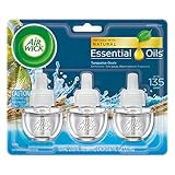 Air Wick plug in Scented Oil 3 Refills, Turquoise Oasis, (3x0.67oz), Essential Oils, Air Freshener