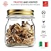 Bormioli Rocco Quattro Stagioni Glass Mason Jars 8.5 Ounce Mini Jars (12-Pack) with Metal Airtight Lid, For Jam, Jelly, baby food, Crafts, Spices, Dry Food Storage, Wedding favors, Decorating Jar