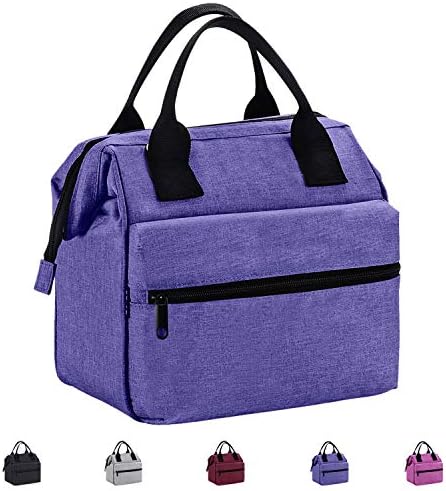 Srise Lunch Box Insulated Lunch Bag For Men & Women Meal Prep Lunch Tote Boxes(Purple)