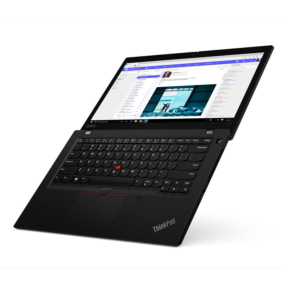 Lenovo ThinkPad L490 Business Laptop, 14.0in Wide Screen Notebook, Intel Core i5-8365, 16GB RAM, 512GB SSD, Webcam, Windows 10 Pro (Renewed)