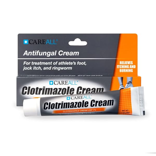 CAREALL CLOTRIMAZOLE ANTIFUNGAL CREAM 1% USP 1.0 OZ. (24 PACK), CURES MOST ATHLETE’S FOOT, JOCK ITCH AND RINGWORM, SOOTHS AND RELIEVES ITCHING, BURNING AND CRACKING FROM THESE CONDITIONS