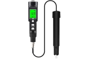 RCYAGO Dissolved Oxygen Meter with Electrode Filling Fluid and Anaerobic Water Calibration Powder