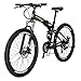 Eurobike Mountain Bike EURG7 21 Speed 27.5 Inches Spoke Wheel Dual Suspension Folding Bike Dual Disc Brake MTB Bicycle Army Greenthumb 4