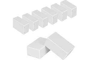 HoHaing Project Box 8 Pieces Electrical Box Small Junction Box ABS Plastic Enclosure Power Electronic Case White 2.76" x 1.77" x 1.14"(70 x 45 x 29mm)