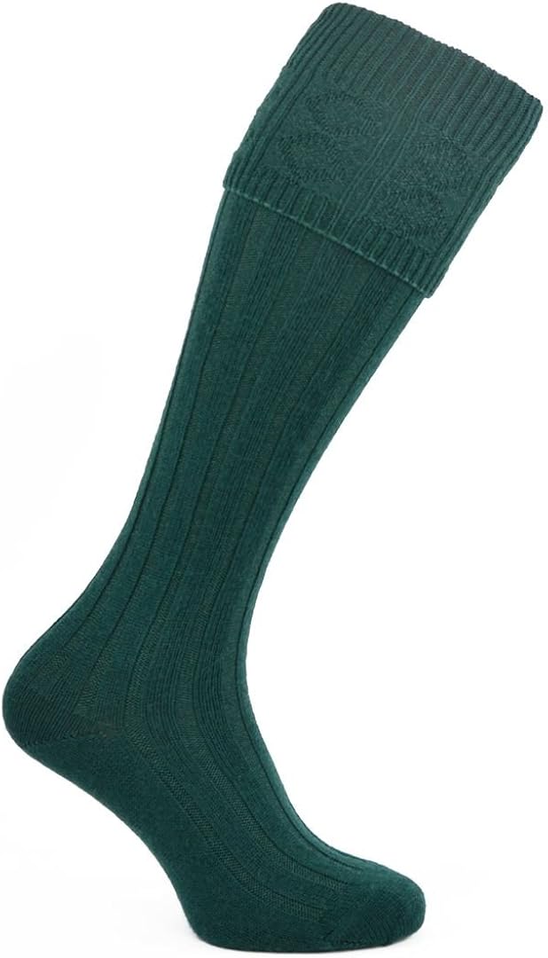 green kilt socks