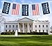 President Trump Flag Bunting Banner Yard Sign - 20ft Long - 12x18inch for Each Flag -- Donald Trump the 45th U.S. President with USA American Flag - MAKE AMERICA GREAT AGAIN!