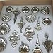 youseexmas Mouth Blown Glass Christmas Ornaments Pack of 17 Medium Size (Mercury Silver)