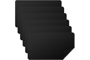 Ecally 6 Pcs Black Card Game Mats 24 x 14 Inch Smooth Table Card Playmat Board Game Table Mat Compatible with TCG Playing Card