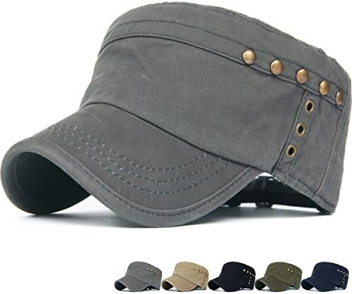 REDSHARKS Washed Cotton Cadet Cap Military Army Hat Various Style