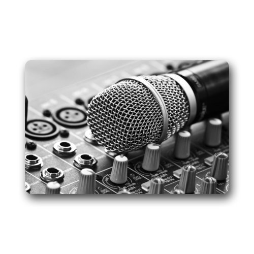 Special Design Controller Microphone Retro Doormats Door Mat 23.6"(L)x15.7"(W),3/16"