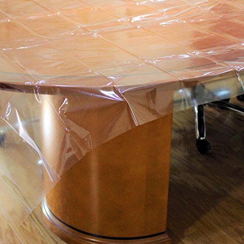 Exquisite Light Heavy Duty Waterproof Plastic Table Cover, Crystal