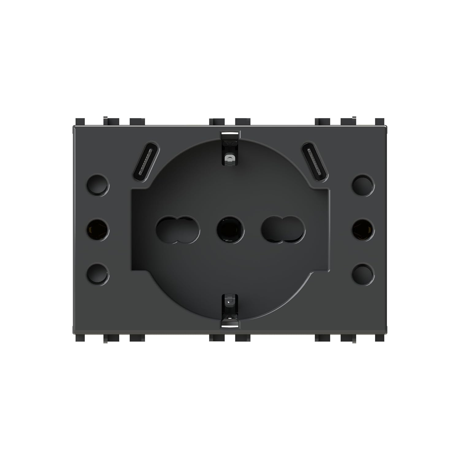 4Box - USB recessed Socket P503 3.0A Compatible with Vimar® Arkè™ Grey