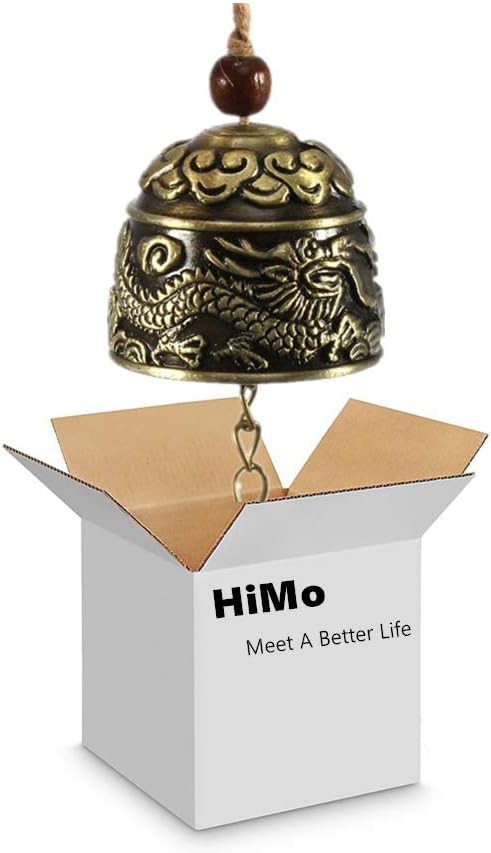 HiMo Vintage Dragon Fengshui Bell Toy Good Luck Bless for Home Garden Hanging Windchime Blessing Decoration Gift (Dragon) : Garden & Outdoor