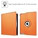 Fintie Rotating Case for iPad 4 3 2 (Old Model) 9.7 inch Tablet - 360 Degree Rotating Smart Stand Protective Cover Auto Wake/Sleep for iPad 4th Gen Retina Display, iPad 3 & iPad 2, Orange