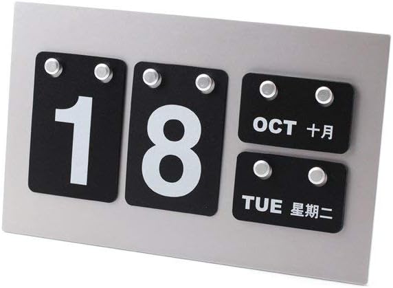 DIY Desktop Perpetual Calendar Desk Top Eternal Calender Blocks