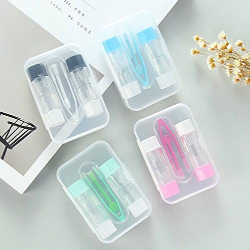 Banadim Contact Lens Case Kit Holder Box-for Two Pairs of Contact Lens-Green