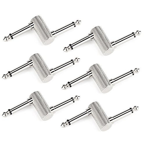 Donner Pedal Coupler SZ Type Guitar Effect Connector 1/4 inch 6 Pack