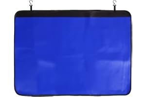 otoez Magnetic Fender Covers for Mechanics 34 x 24.5 Inches Thick Synthetic Leather Auto Car Fender Protector Mats for Repair Automotive Mechanic Work Scratching Prevention - Blue & Black, 1 Pcs