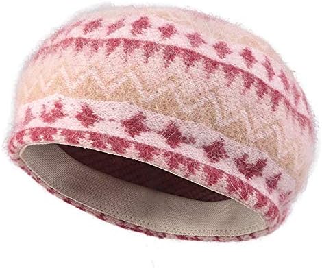 Gljf ニット帽 イギリスレトロベレーレディース秋と冬の画家ハットファッションニットハット