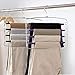 Clothes Pants Hangers 2pack - Multi Layers Metal Pant Slack Hangers,Foam Padded Swing Arm Pants Hangers Closet Storage Organizer for Pants Jeans Scarf Hanging
