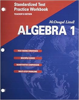 Mcdougal Littell Algebra 1 Standardized Test Practice Workbook Teacher S Edition Mcdougal Littel 9780618020546 Books