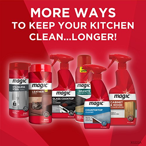 Magic Granite Cleaner & Polish Enhances Natural Color in Granite, Quartz, Marble, Soap Stone