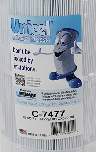 Unicel 4 C-7477 Hayward Replacement Spa Pool Filter Cartridges CX570RE 75 SqFt