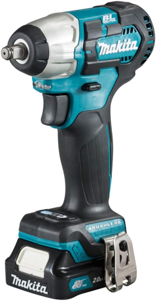 Makita TW160DSAJ 12V Max Li-Ion CXT Brushless Impact Wrench Complete with 2 x 2.0 Ah Li-Ion Batteries and Charger Supplied in A Carry Case