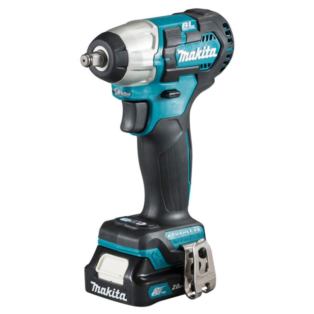 Makita TW160DSAJ 12V Max Li-Ion CXT Brushless Impact Wrench Complete with 2 x 2.0 Ah Li-Ion Batteries and Charger Supplied in A Carry Case