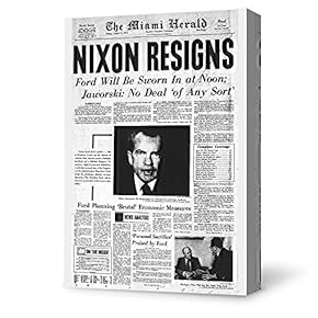 Canvas Wall Art for Living Room,Bedroom Home Artwork Paintings Historical Events Newspaper Ready to Hang - 12x18 inches