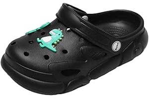 YUKTOPA Kids Boys Girls Cute Cartoon Clogs Shoes Lightweight Non Slip Garden Shoes Water Shower Beach Pool Slides Sandals